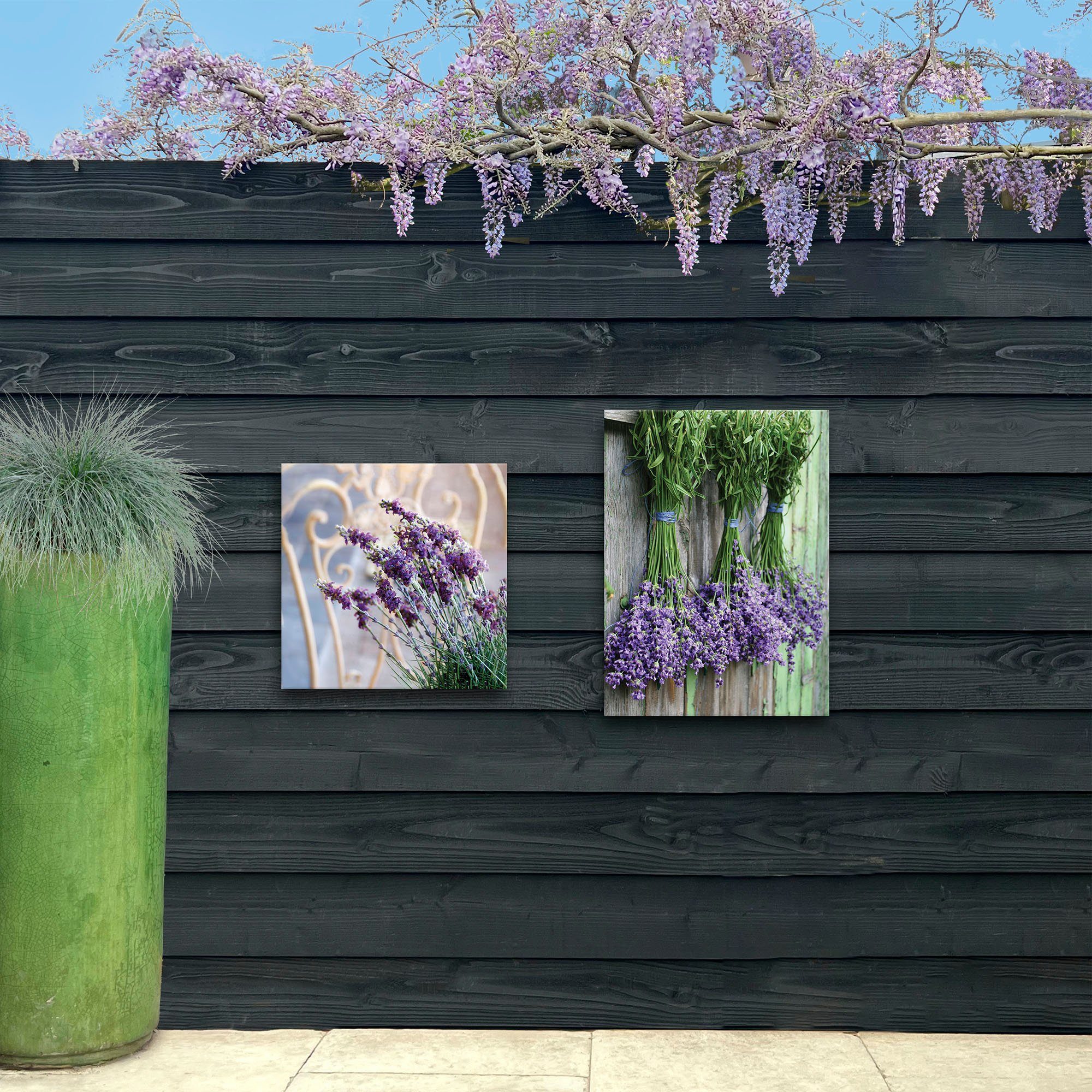 Art for the home Lavendel Leinwandbild Outdoor St) 50x70cm, (1