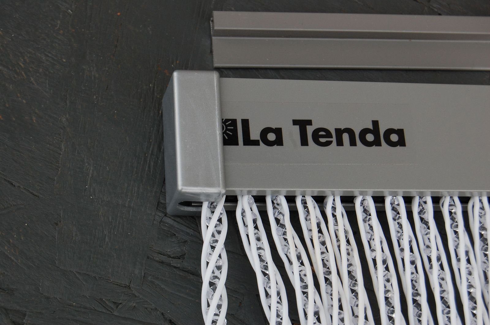 La Tenda Insektenschutz-Vorhang La - Streifenvorhang 3 90 und Länge LUCCA 210 PVC kürzbar weiß, cm, Breite Tenda individuell x