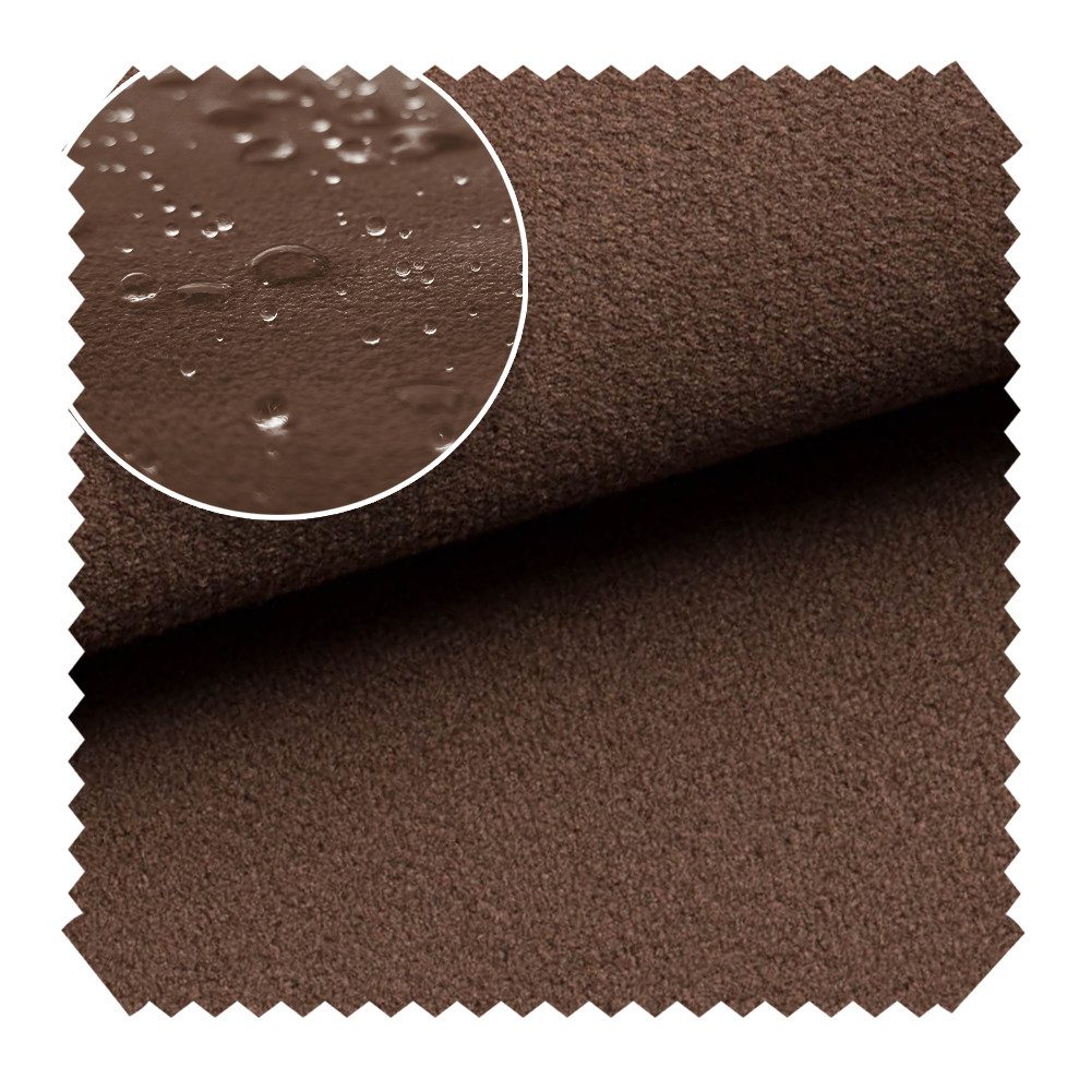novely® Stoff TRITON - Wasserabweisender Microfaser Velours-Möbelstoff Wildleder-Opt, Wasserfest, Schmutzabweisend, Meterware, 1lfm