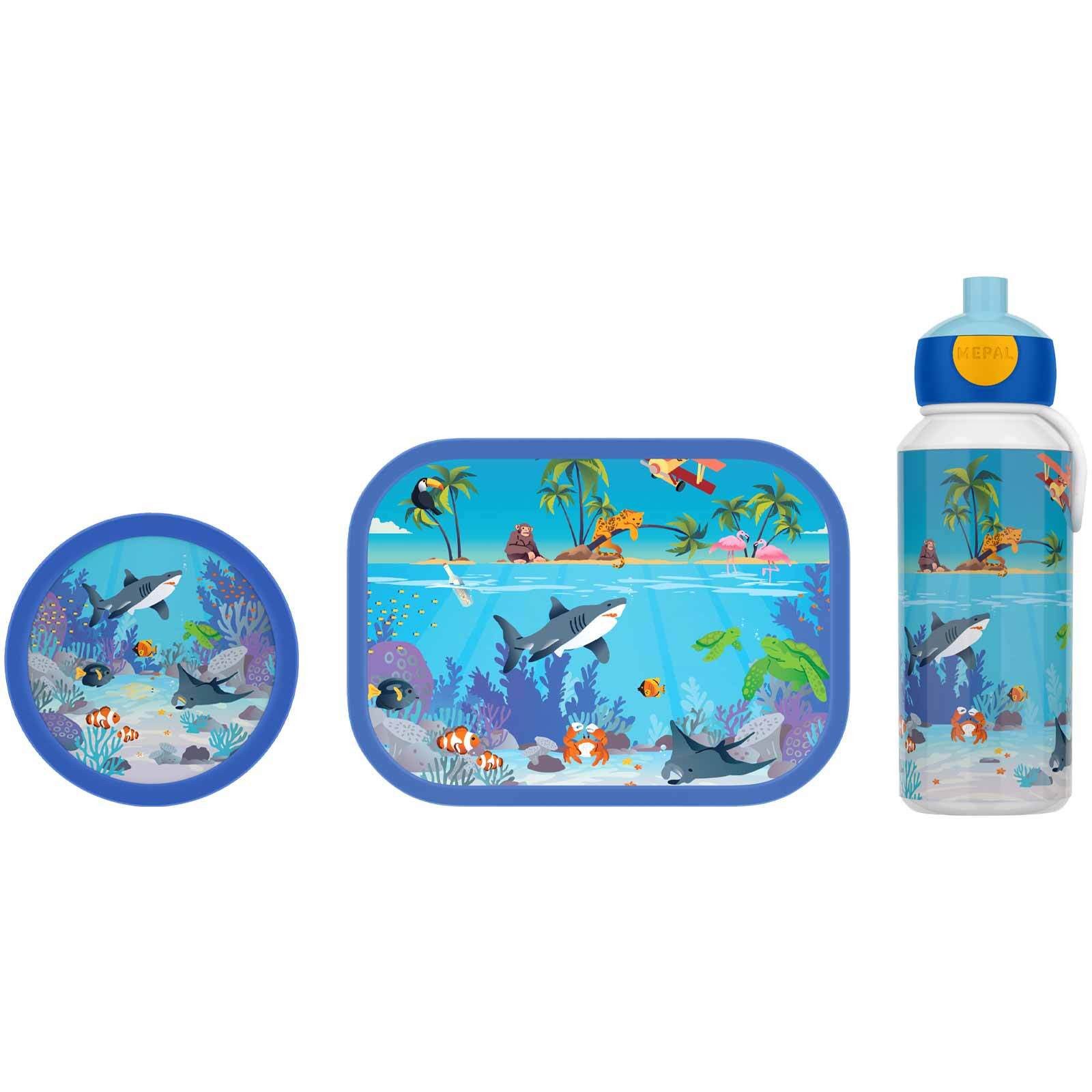 Mepal Lunchbox Campus Lunchset 3er Set, Acrylnitril-Butadien-Styrol (ABS), (3-tlg)