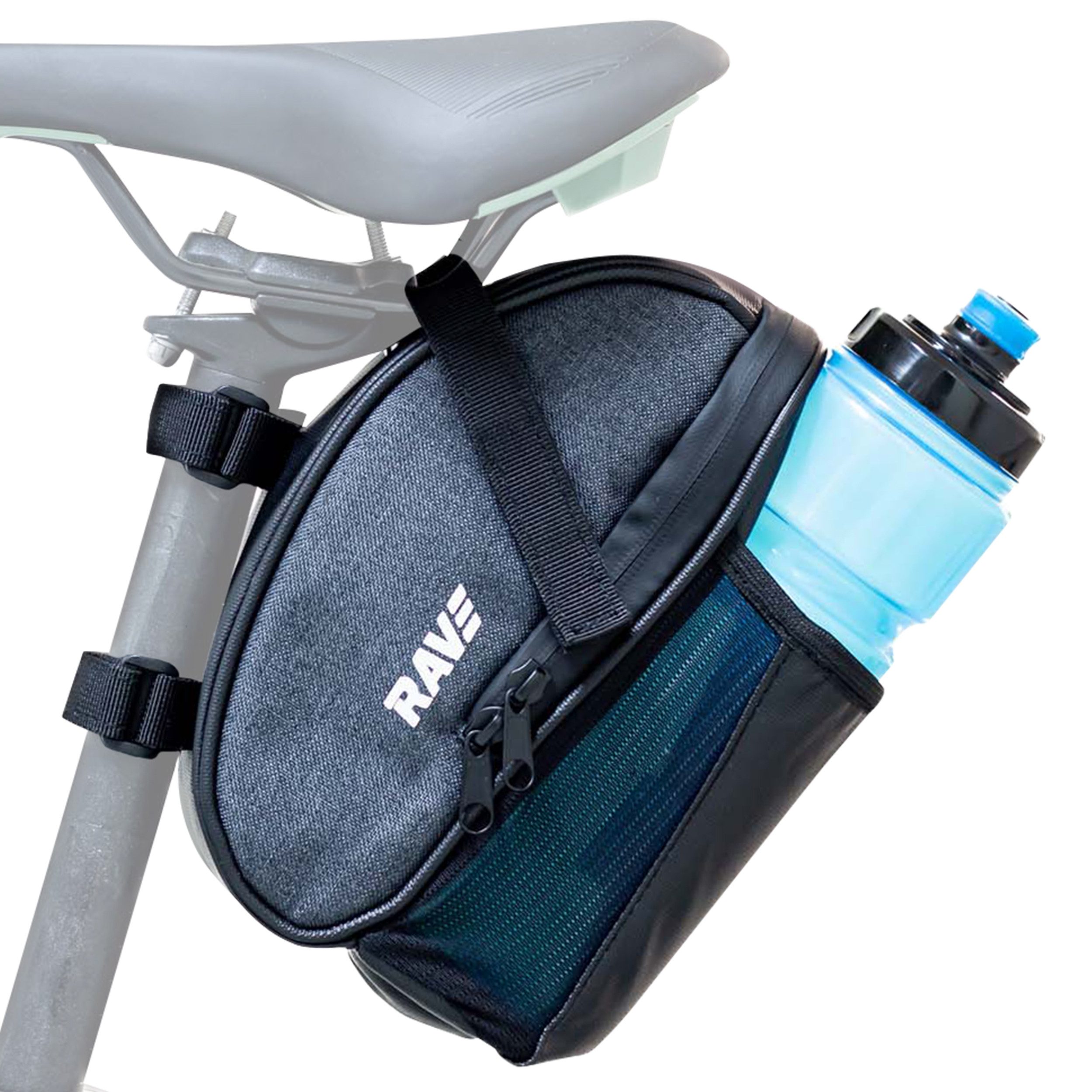 Rave Bike&Outdoor Fahrradtasche Fahrrad Satteltasche mit Flaschenhalter, Mit Flaschentasche