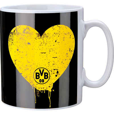 BVB Borussia Dortmund Tasse College schwarz 