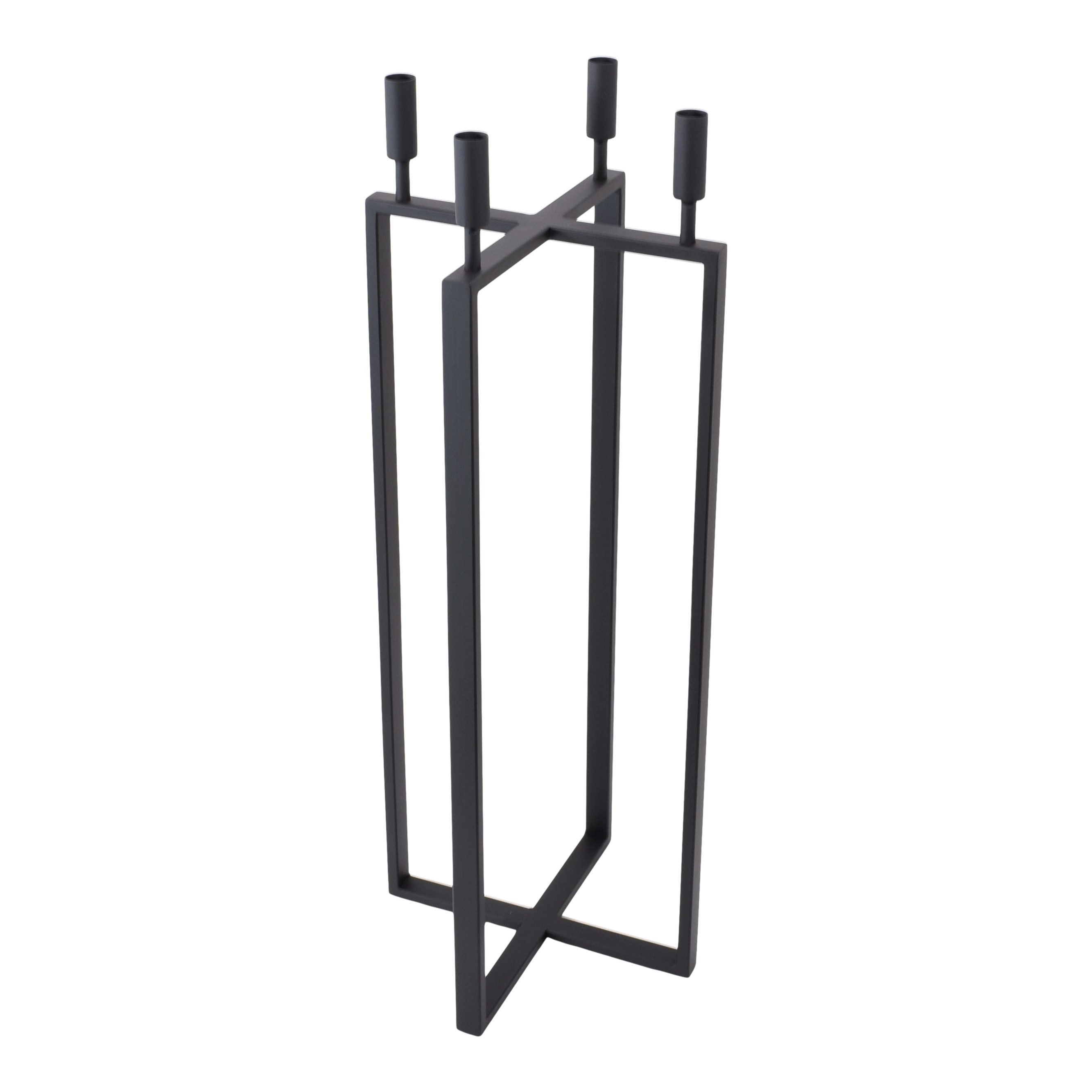 LOFT42 Kerzenständer LOFT42 Bodenkerzenständer Birk 4 Kerzen - Schwarzes Metall