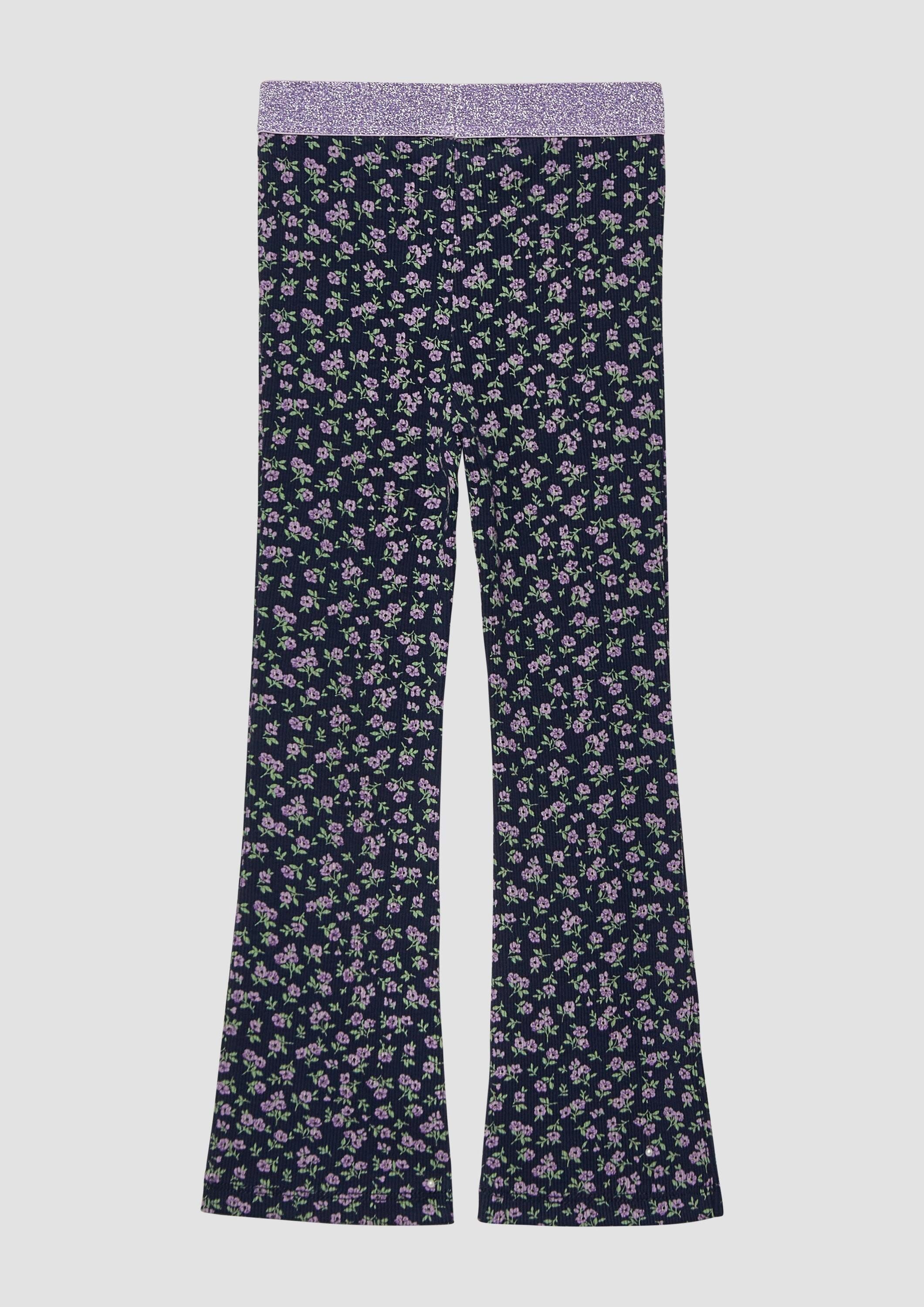 s.Oliver Leggings Leggings Ripp-Leggings mit Flared Leg