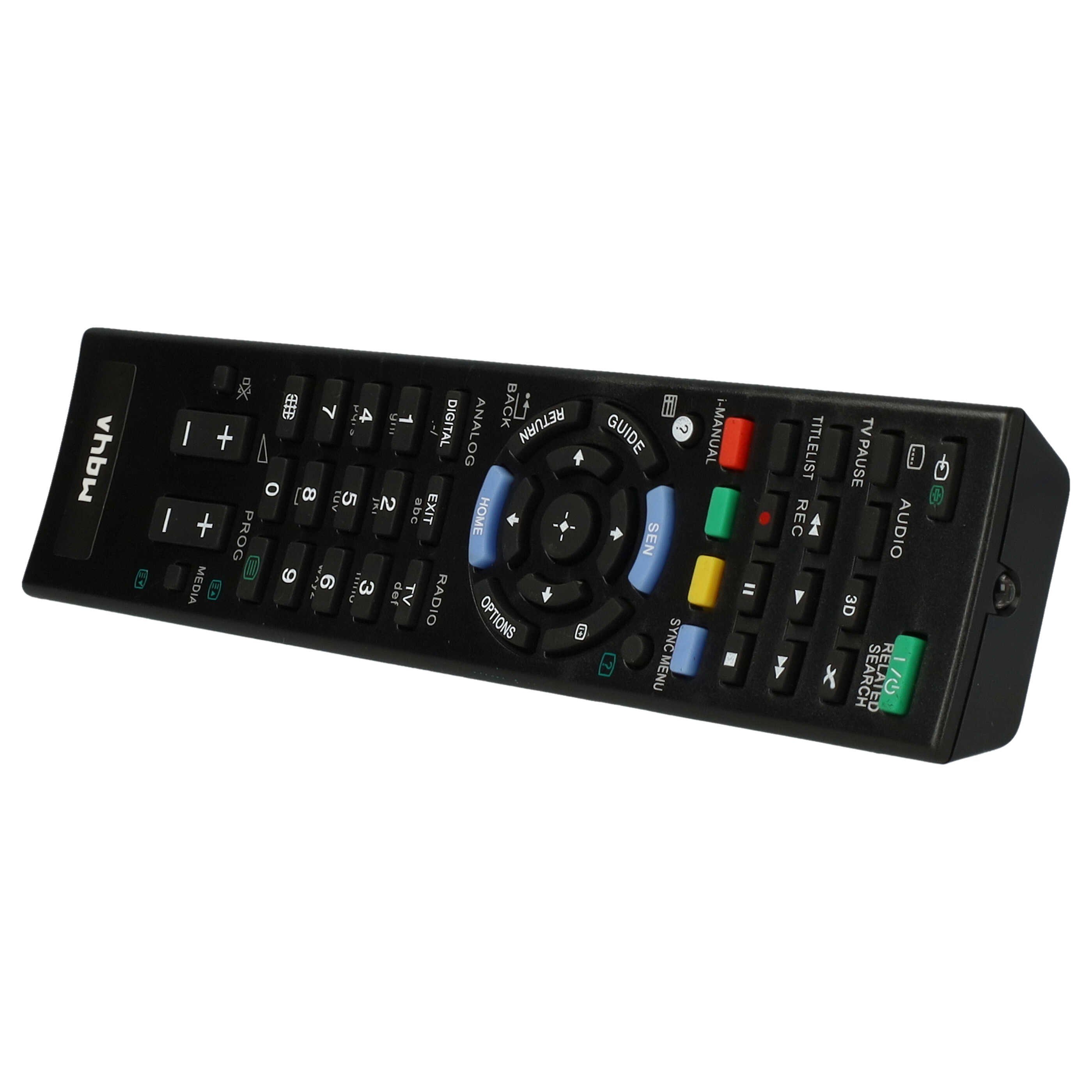 vhbw passend für Sony KDL-40X3500, KDL-42W653A, KDL-42W650A, KDL-42W651A, Fernbedienung