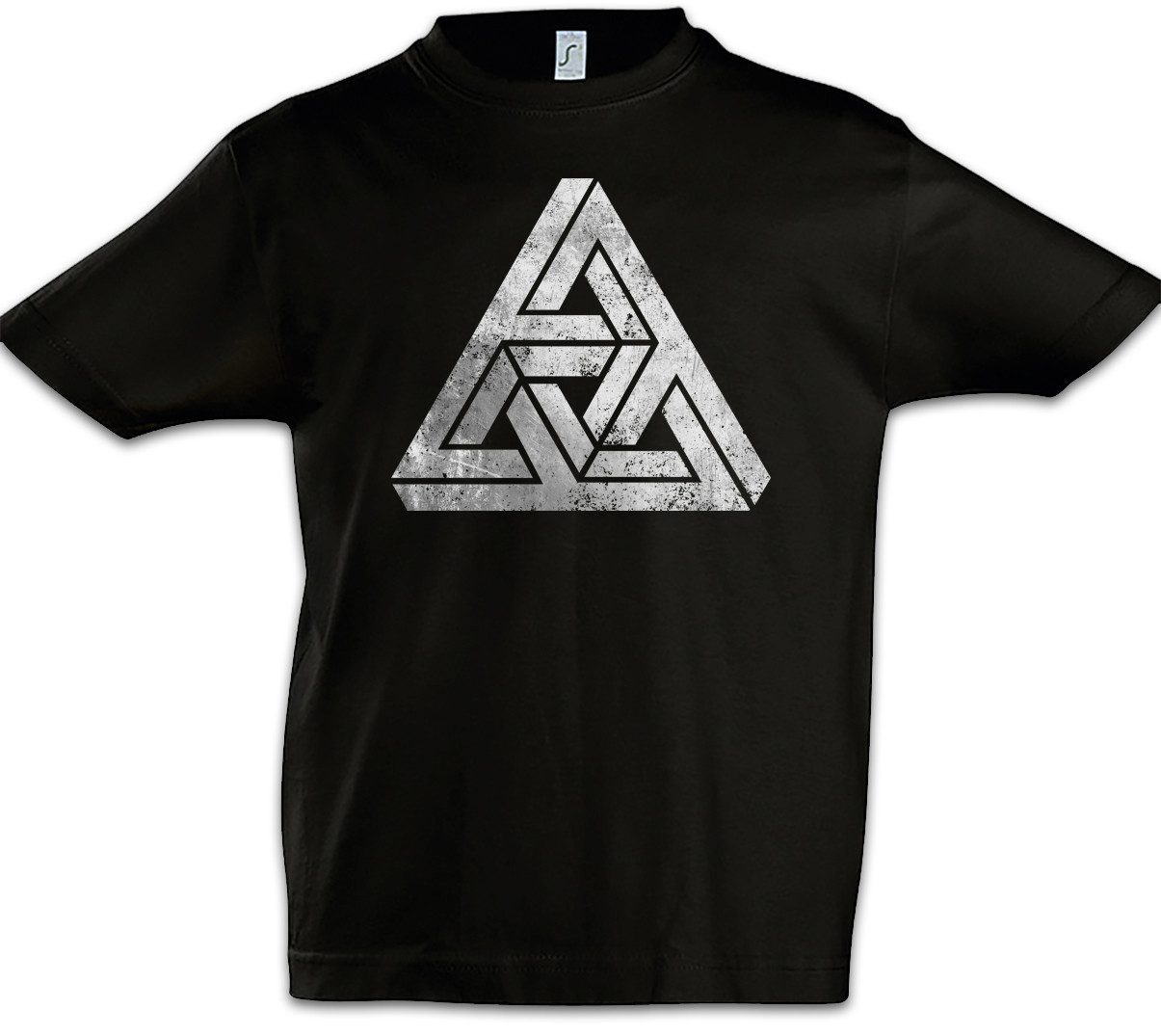 Print-Shirt Penrose Logo Sign IV Kinder T-Shirt Big Geek Triangle Bang Freak TBBT