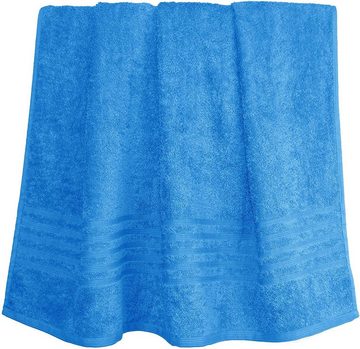 Lashuma Handtuch London, Frottee (1-St), Kuscheliges Duschtuch blau 100x150 cm