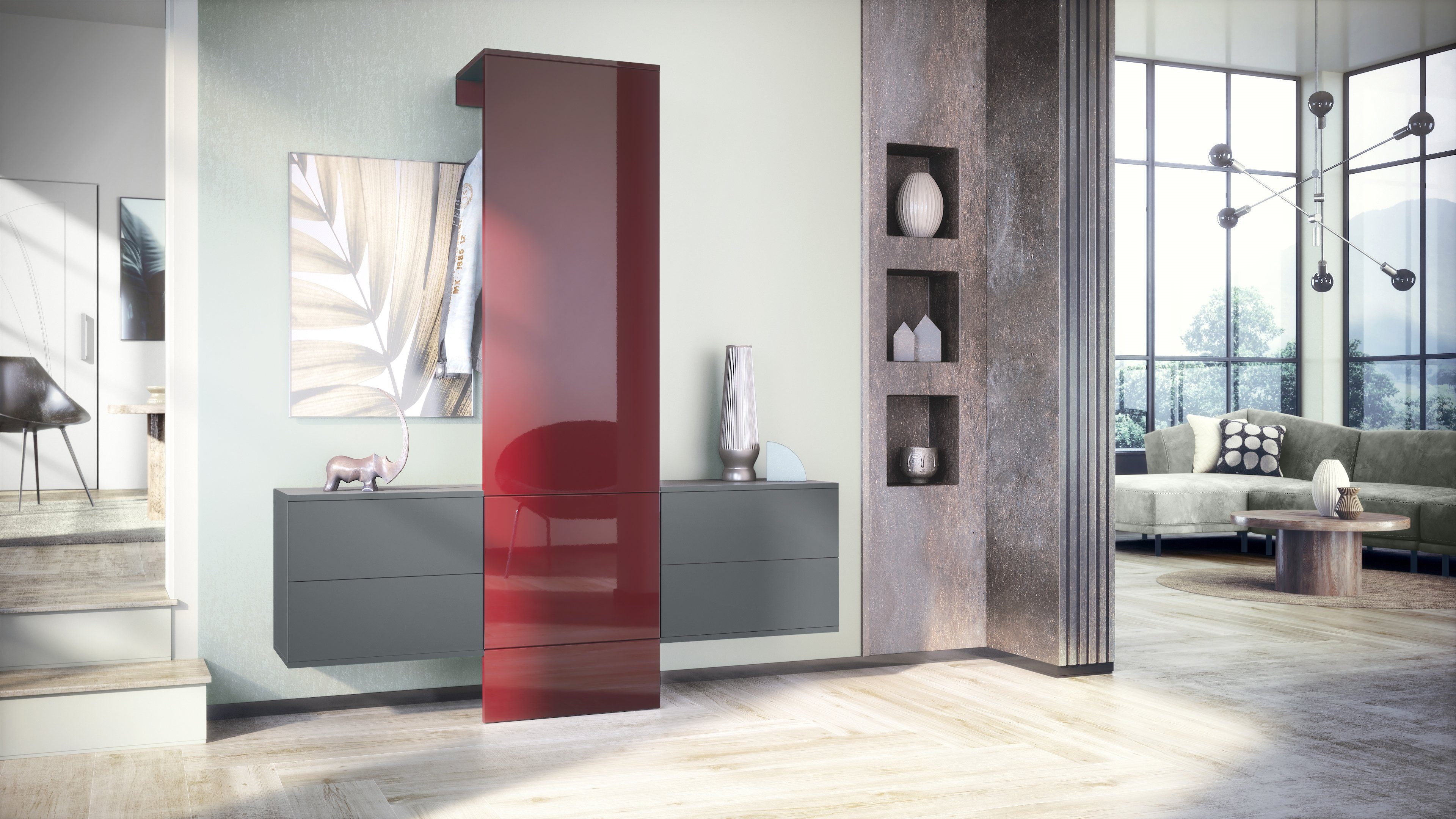 Vladon Garderoben-Set Carlton Set 3, (Wandgarderobe günstig online kaufen