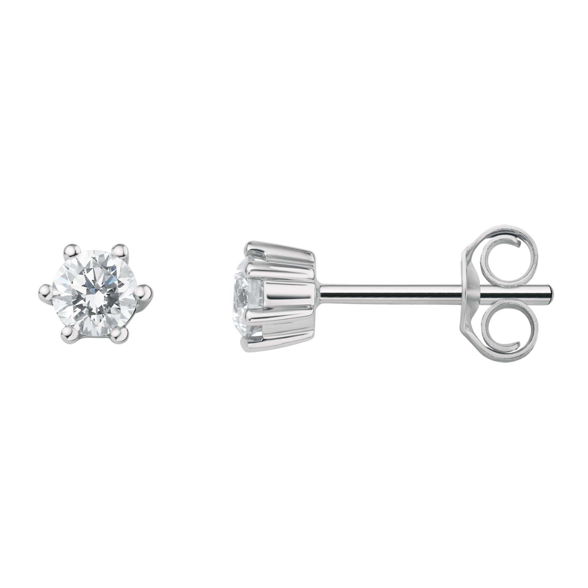 ONE ELEMENT Ohrringe 0.3 Schmuck Platin Brillant aus Platin, Paar Ohrstecker Ohrhänger ct 950 Damen Diamant