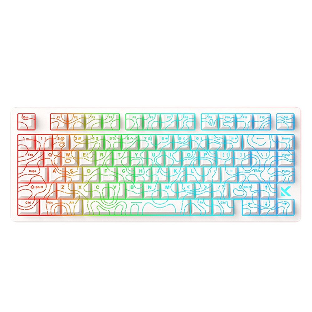 Insma Tastatur (75% 80 Tasten Gaming-Tastatur Mechanische Tastatur, RGB-Beleuchtung)
