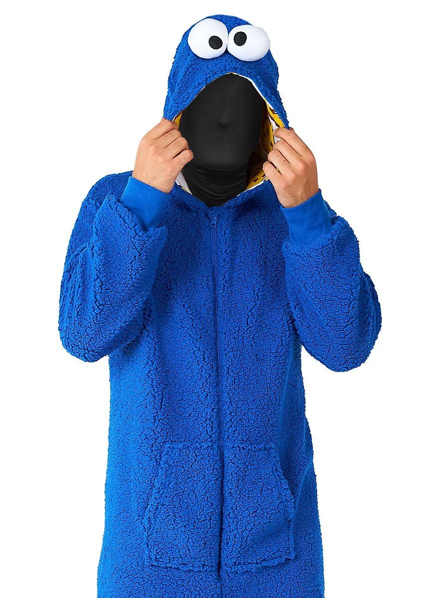 Opposuits Kostüm Krümelmonster Onesie, Megagemütlicher Einteiler - offizielles Sesamstraßen-Kostüm!