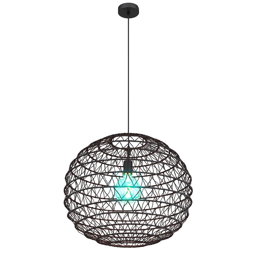 GLOBO LIGHTING Hängeleuchte, Leuchtmittel inklusive, Warmweiß, Pendelleuchte Papier RGB LED Fernbedienung dimmbar Esstischlampe