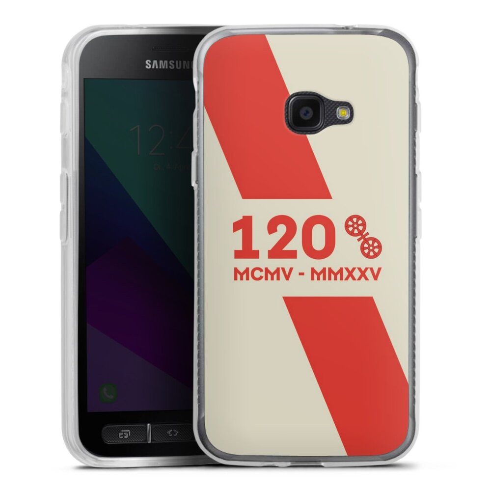 DeinDesign Handyhülle 1. FSV Mainz 05 E.V. 120 Jahre Bundesliga, Samsung Galaxy Xcover 4s Silikon Hülle Bumper Case Handy Schutzhülle