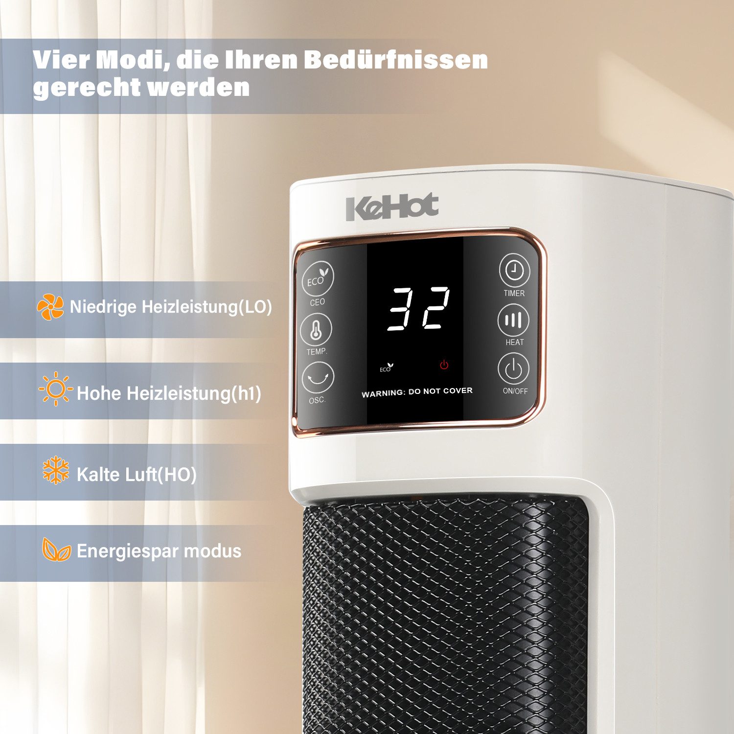 oyajia Heizlüfter Keramikheizlüfter Energiesparend PTC Heizlüfter mit Therm günstig online kaufen