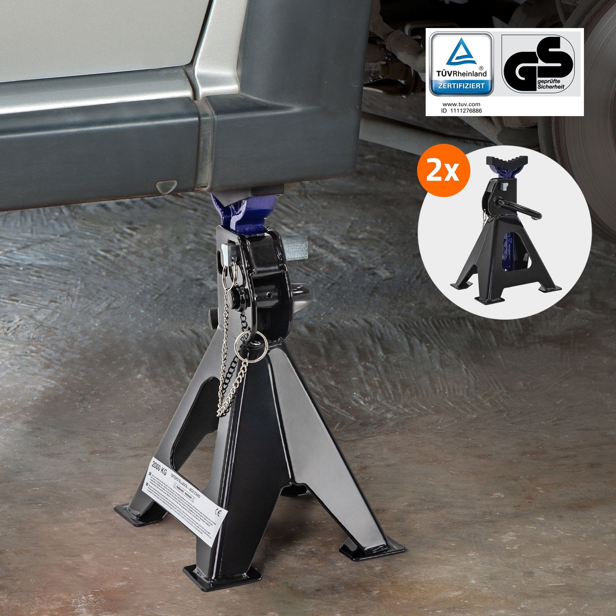 ECD Germany Unterstellbock Autoheber hydraulisch TÜV/GS Zertifiziert