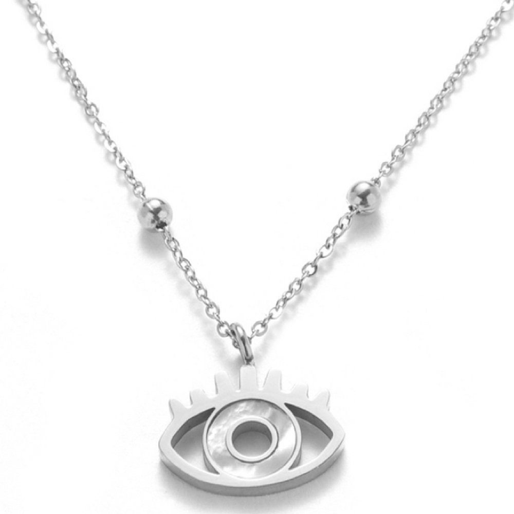 Kim Johanson Kette mit Anhänger Eye, mit Perlmutt. Reduzierter Preis € 17,99. Unverbindliche Preisempfehlung € 29,99