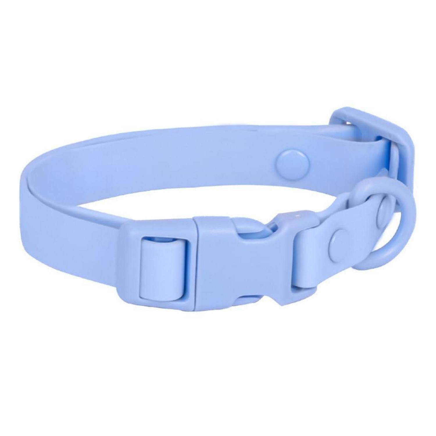 LuxusKollektion Hunde-Halsband Halsband Hund Macaron Hellblau, Kunststoff