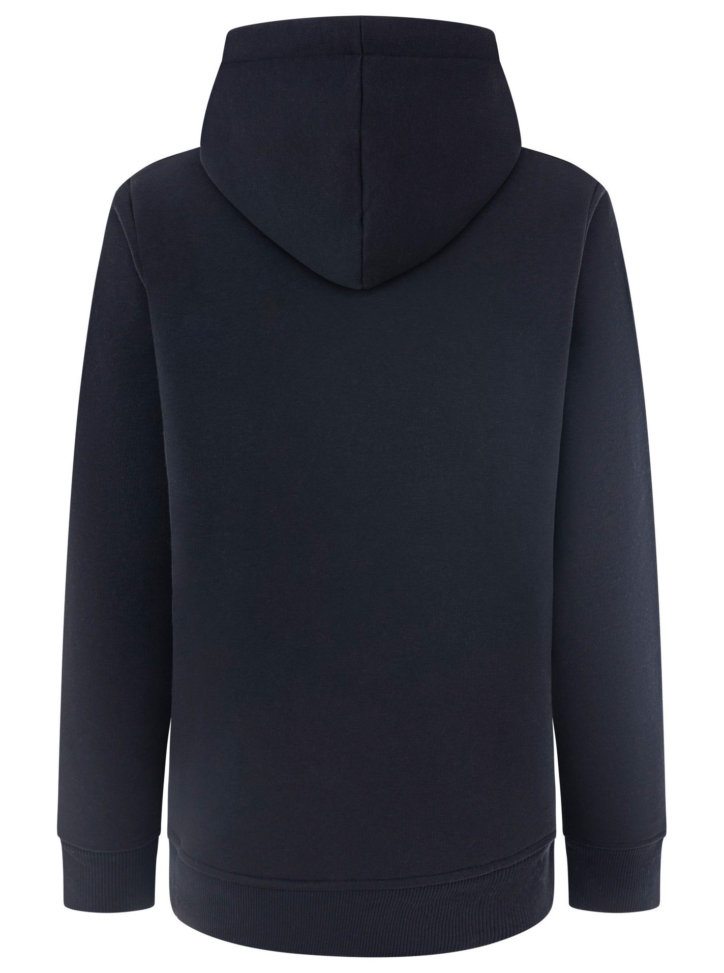 Zwillingsherz Hoodie "Saltwater Vibes" maritime Front-Stickerei, Kapuze mit gestreifter Kordel, Kängurutasche – Bild 4 von 5
