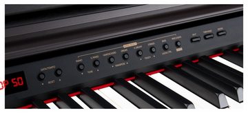Classic Cantabile Digitalpiano DP-50 E-Piano mit 88 Tasten Hammermechanik, Layer-, Split-, Twin-Piano-Funktion
