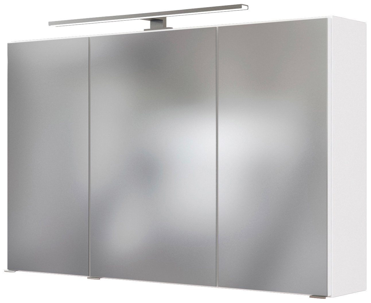 HELD MÖBEL Spiegelschrank Matera 100 cm, Glasböden 6 Breite mit verstellbaren