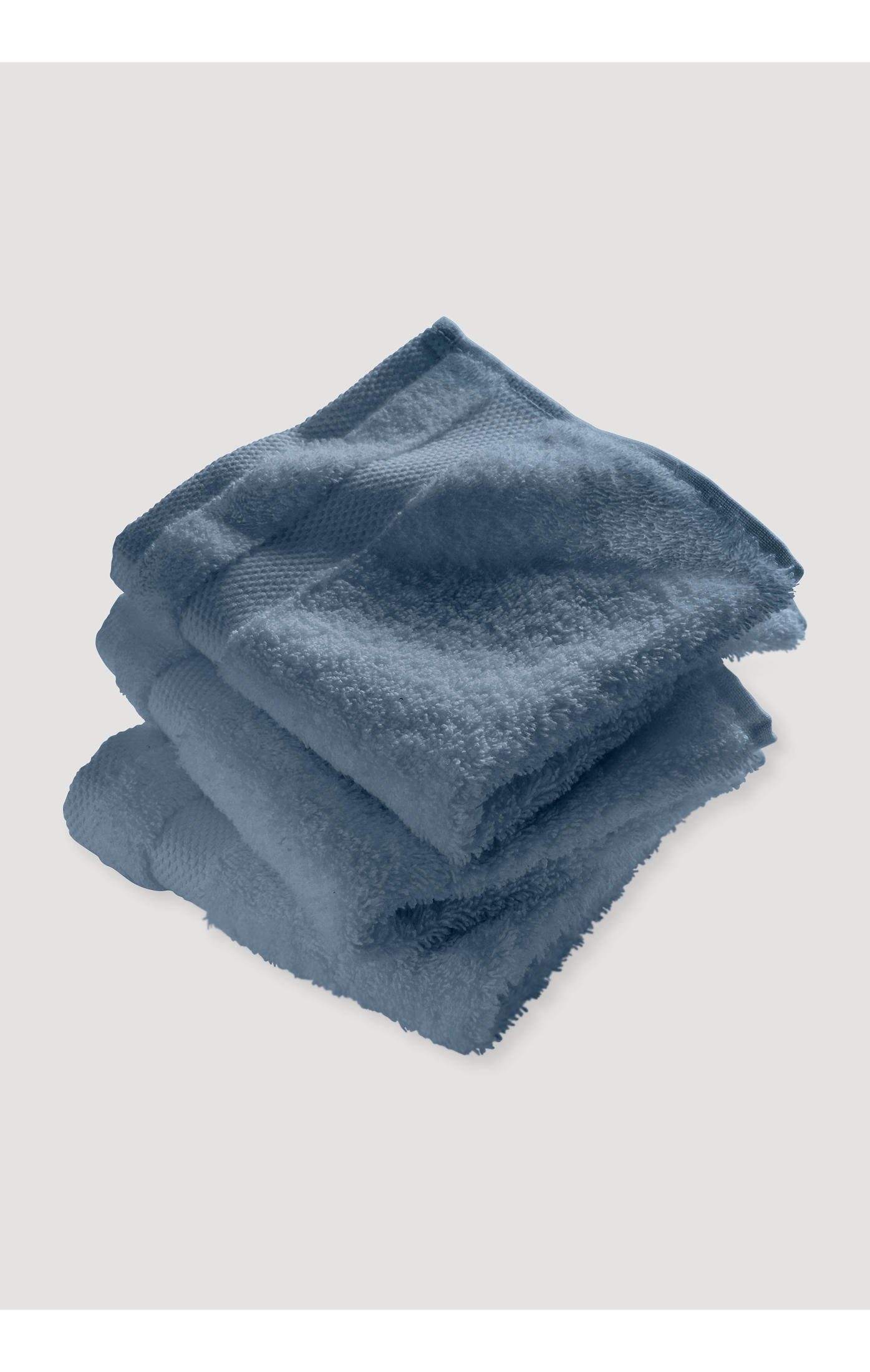 Hessnatur Handtücher im 3er-Set aus reinem Bio-Frottee, Web (1-St) stahlblau