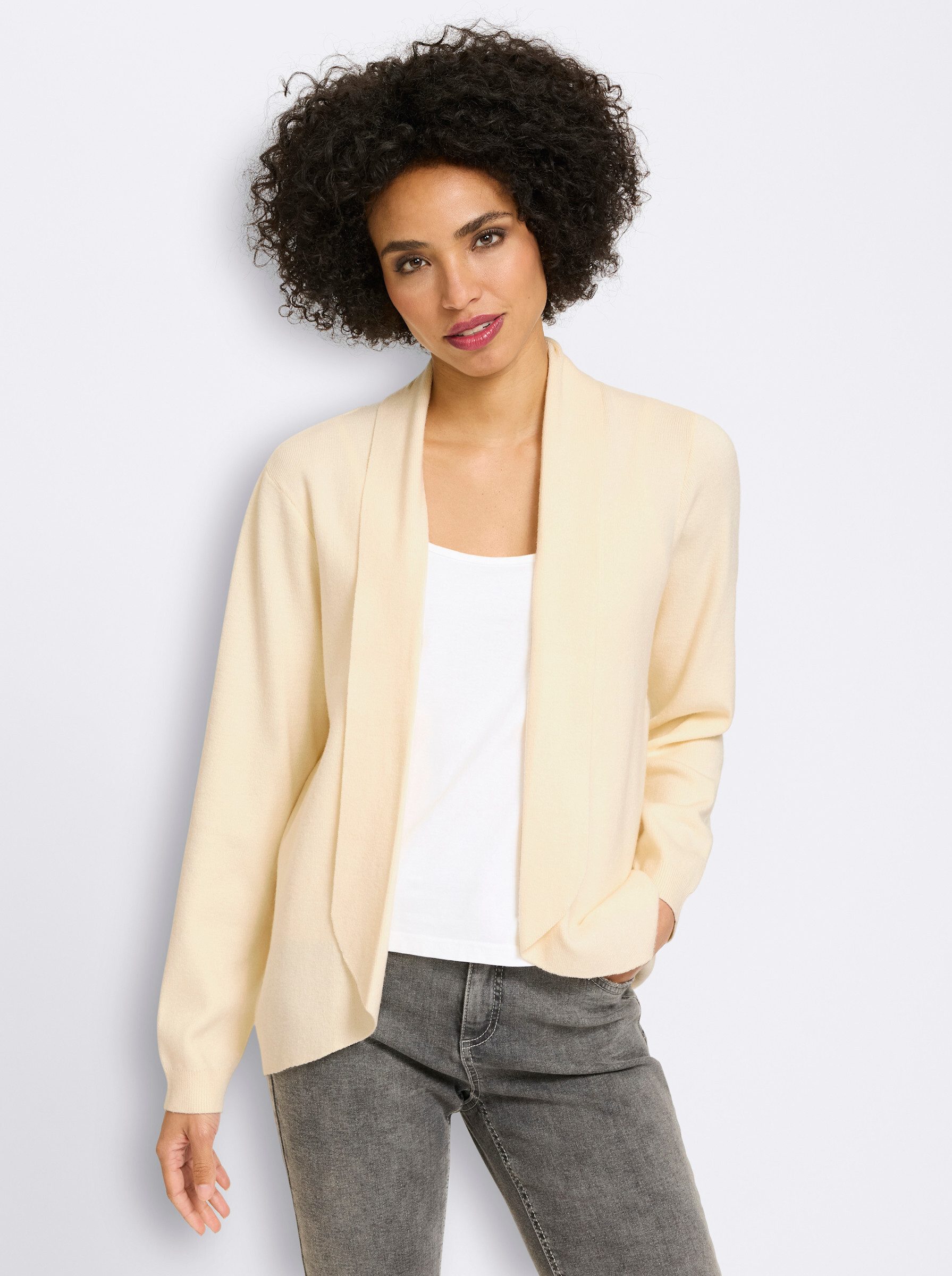 heine Strickjacke Cardigan Langarm Feinstrick