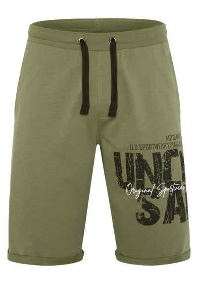 Uncle Sam Sweatshorts mit Logo-Print