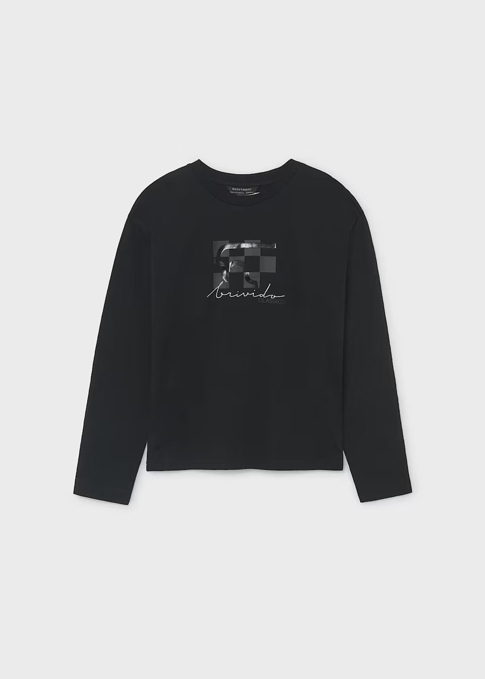 Mayoral Langarmshirt Mayoral Langarmshirt für Teenager-Jungen – Schwarz (704850)