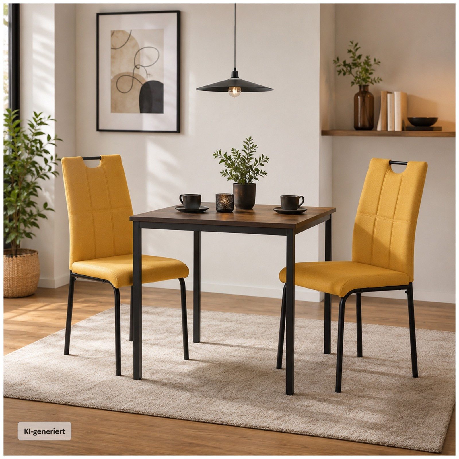 HTI-Living Esszimmerstuhl Stuhl Denton Gelb (Set, 2 St), Esszimmerstuhl