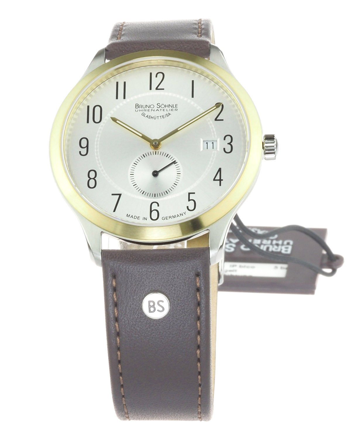 Uhr Neu Herren BRUNO Slim SÖHNLE Quarzuhr Saphirglas Lavoratore 17-23181-220