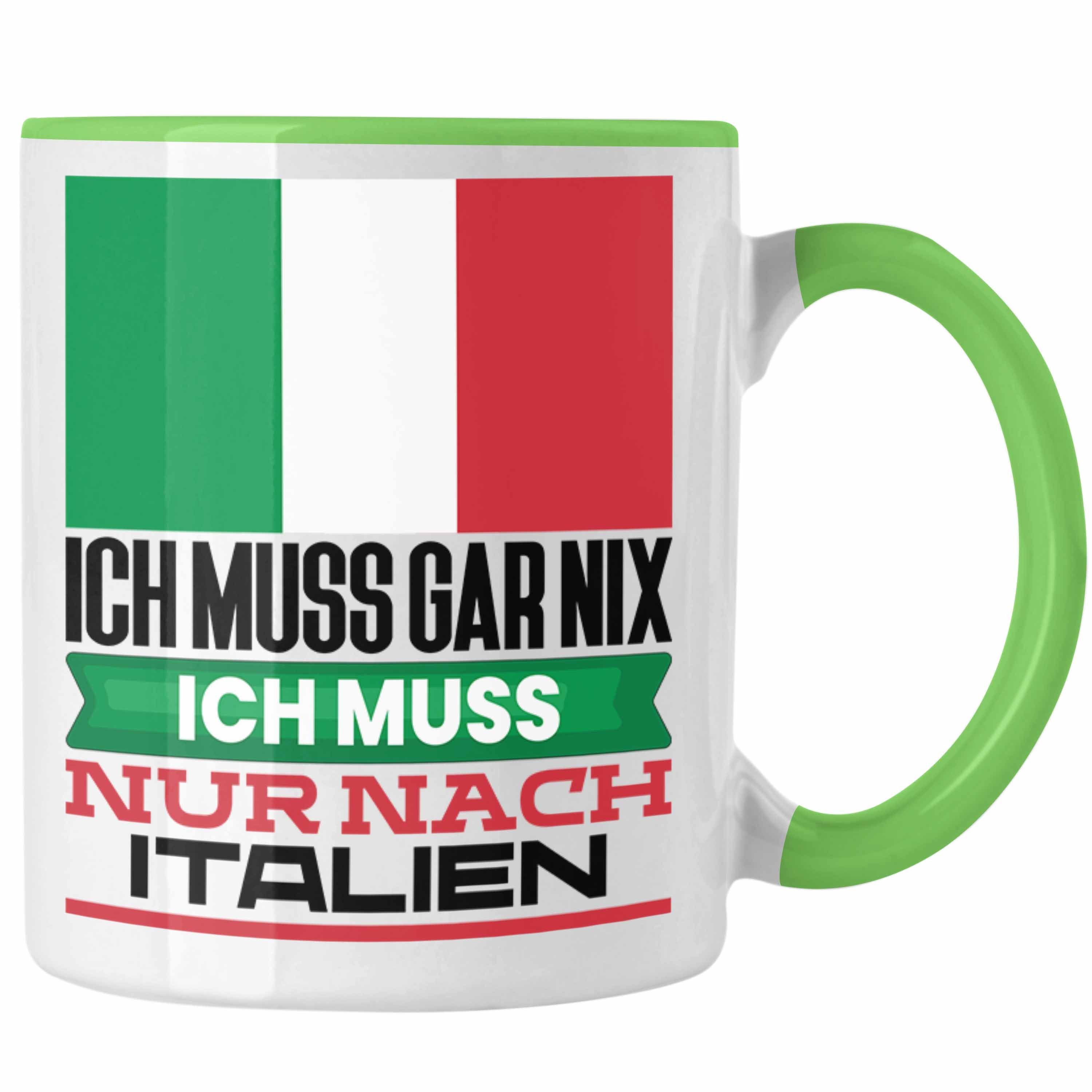 für Italien Urlaub Geschenk Ic Italiener Tasse Geburtstag Trendation Grün Tasse Geschenkidee