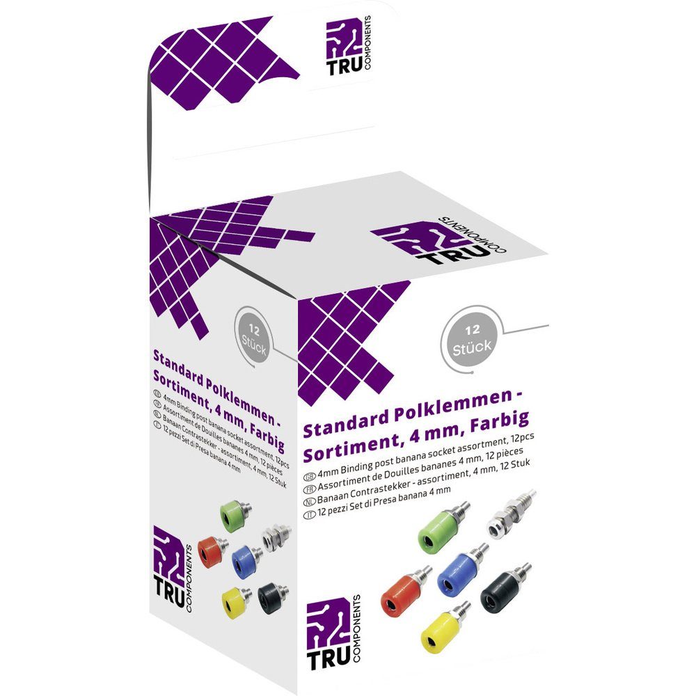 TRU COMPONENTS Laborsteckverbinder-Sortiment Buchse, Einbau vertikal Labor-Netzteil