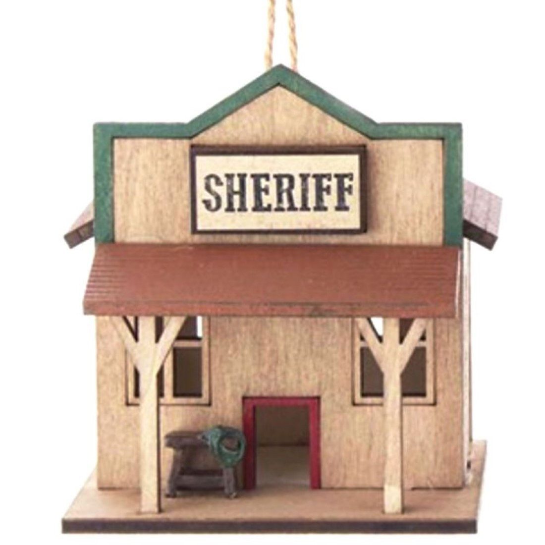 Kurt S. Adler Dekohänger Sheriff Office, Western Weihnachtsschmuck, handbemalt