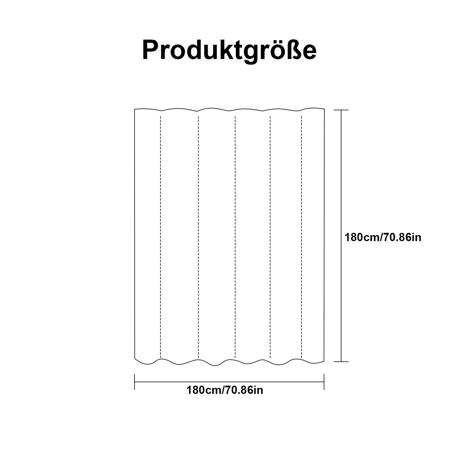 OKWISH Duschvorhang Badezimmer Vorhang Badewannenvorhang Dusche Breite 180 günstig online kaufen