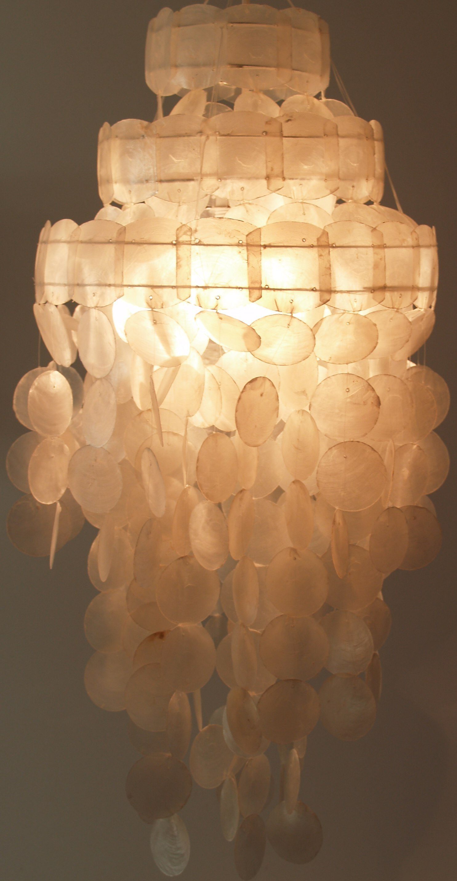 Guru-Shop Deckenleuchten Deckenlampe, Muschelleuchte aus hunderten.., günstig online kaufen