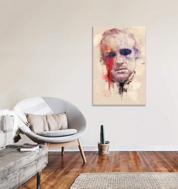 Sinus Art Leinwandbild Marlon Brando Der Pate Porträt Abstrakt Kunst Kult Mafiaboss 60x90cm Leinwandbild
