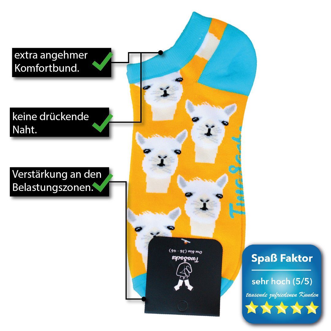 TwoSocks Sneakersocken Bunte Sneaker Socken lustige Füßlinge Damen & Herren, Einheitsgröße