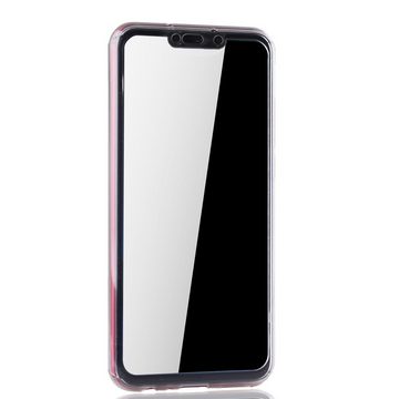 König Design Handyhülle Huawei Mate 20 Lite, Huawei Mate 20 Lite Handyhülle 360 Grad Schutz Full Cover Transparent