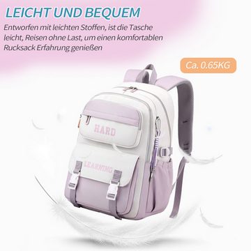 Daisred Schulrucksack Rucksack für Teenager mädchen Schulranzen Rucksäcke Schulranzen, hohe Kapazität, wasserdicht