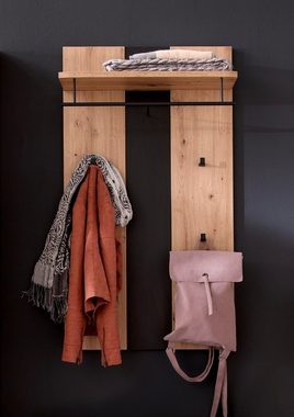 MCA furniture Garderoben-Set Garderoben-Set Argos, Balkeneiche / Cosmos grey, 5-teilig, (5-St)