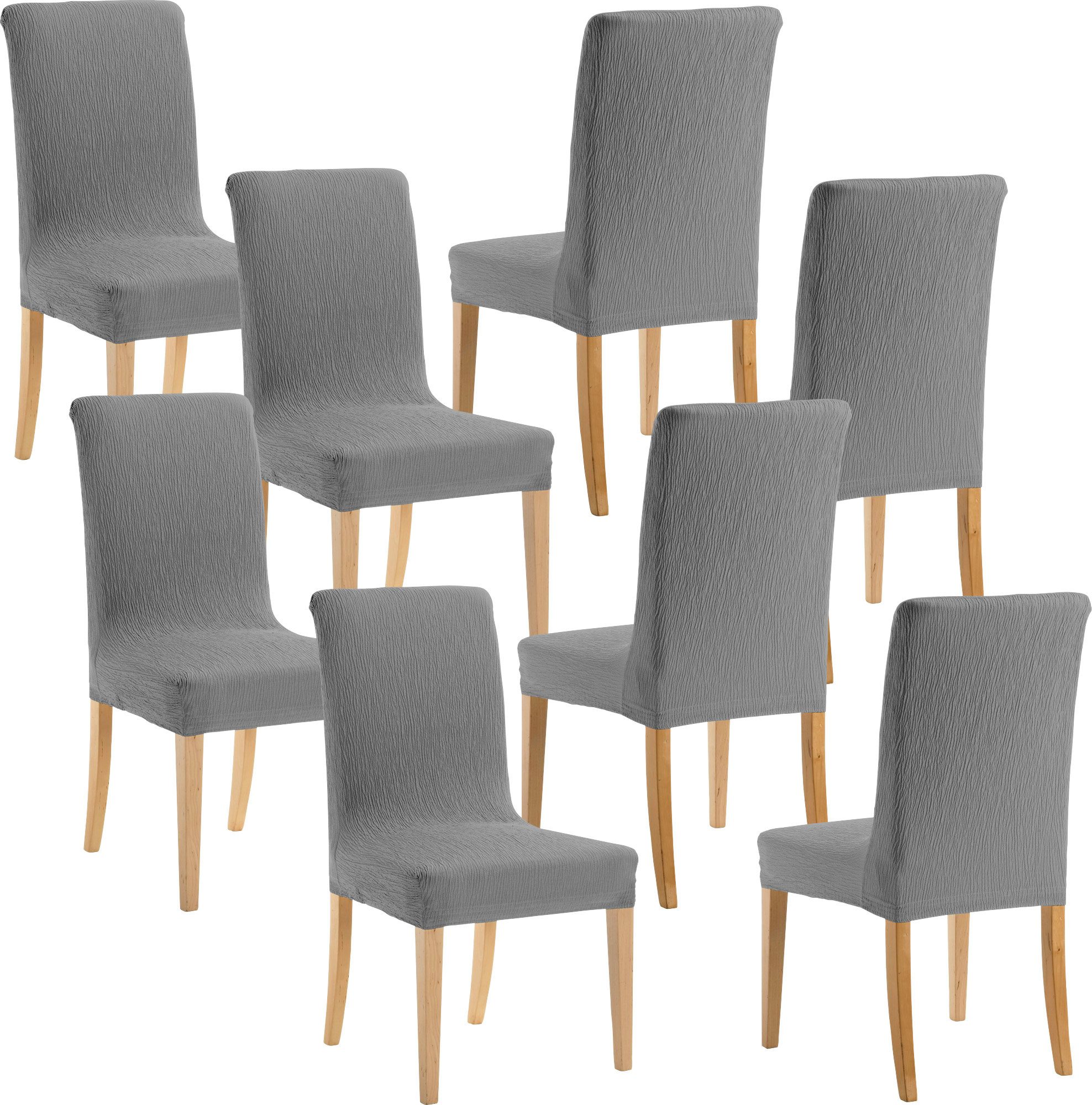 Stuhlhusse Stuhlhusse "Yuta" 8er-Pack, Uni