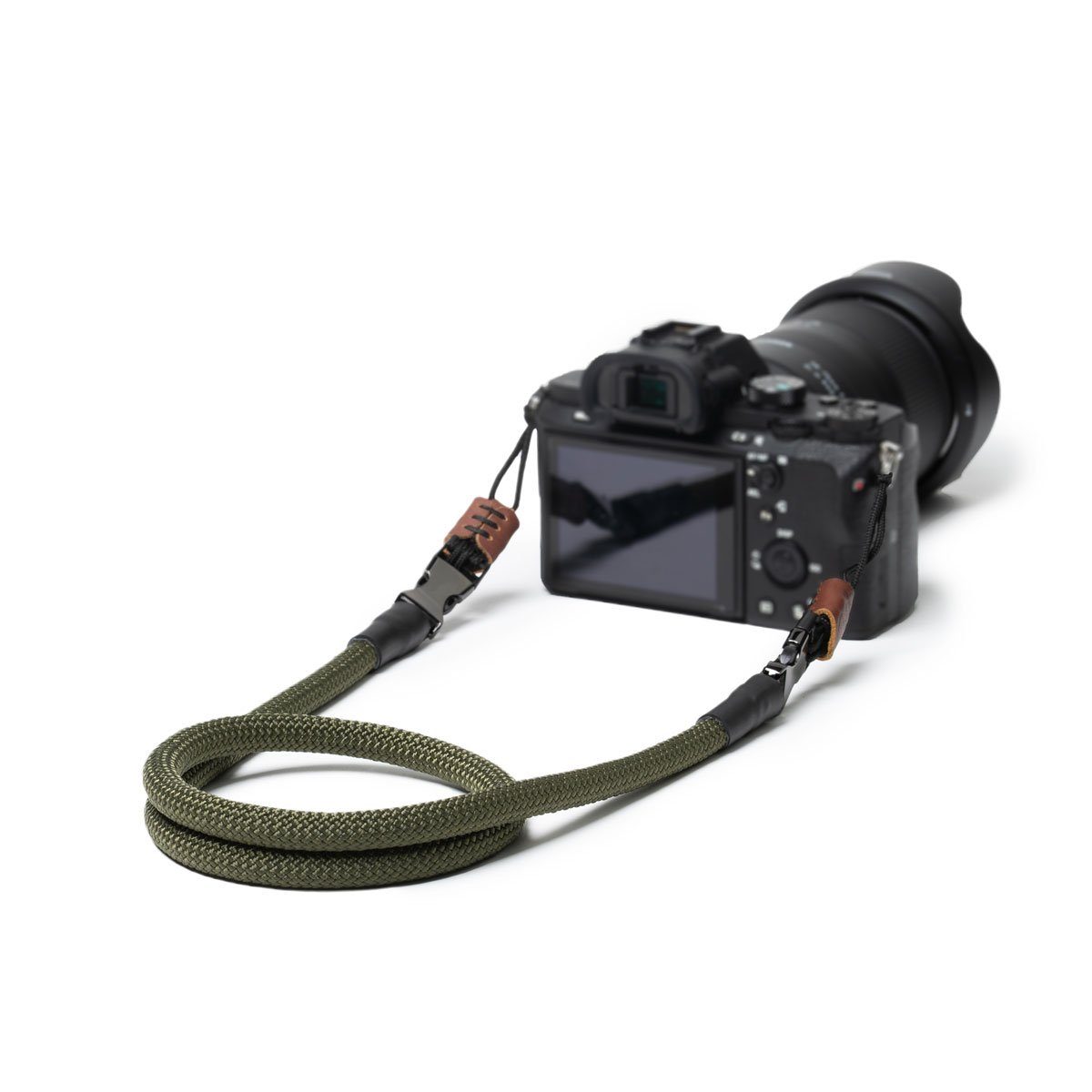 C-Rope Kamerazubehör-Set Kameragurt Climber aus Military Kletterseil Olive