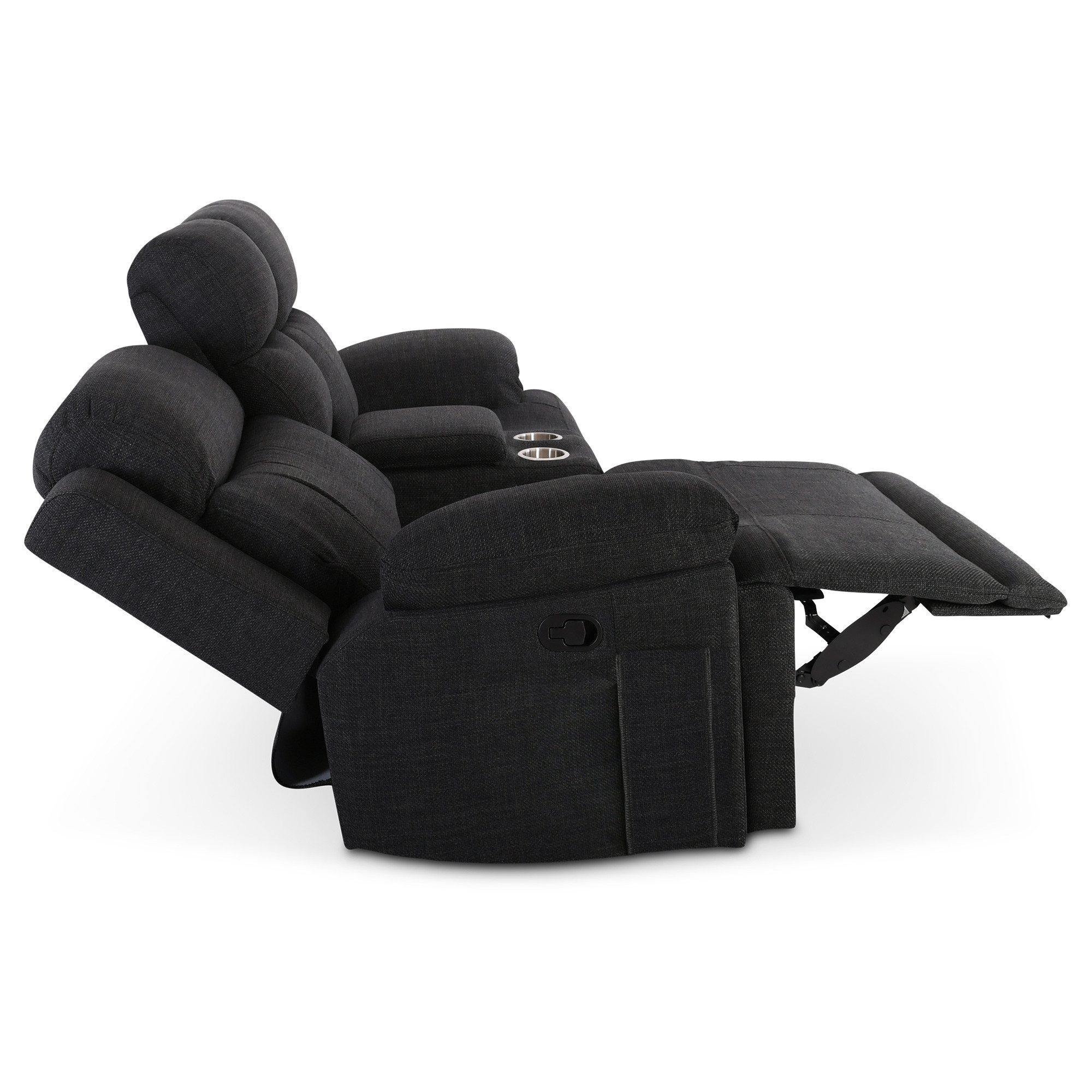 Raburg 2-Sitzer Kinosessel, 2er-Fernsehsessel, Snax, manuelle Relaxfunktion, Belastbarkeit je Sitzplatz 130 kg