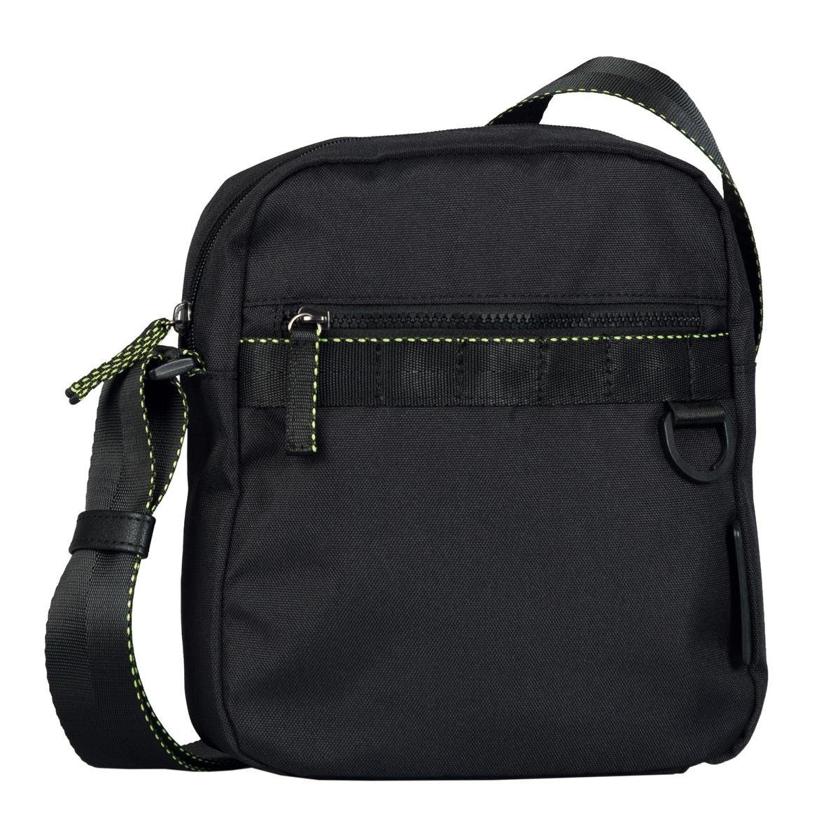 Handtasche Tom Tailor JON, Reißverschlusstasche mit langem Gurt M, schwarz