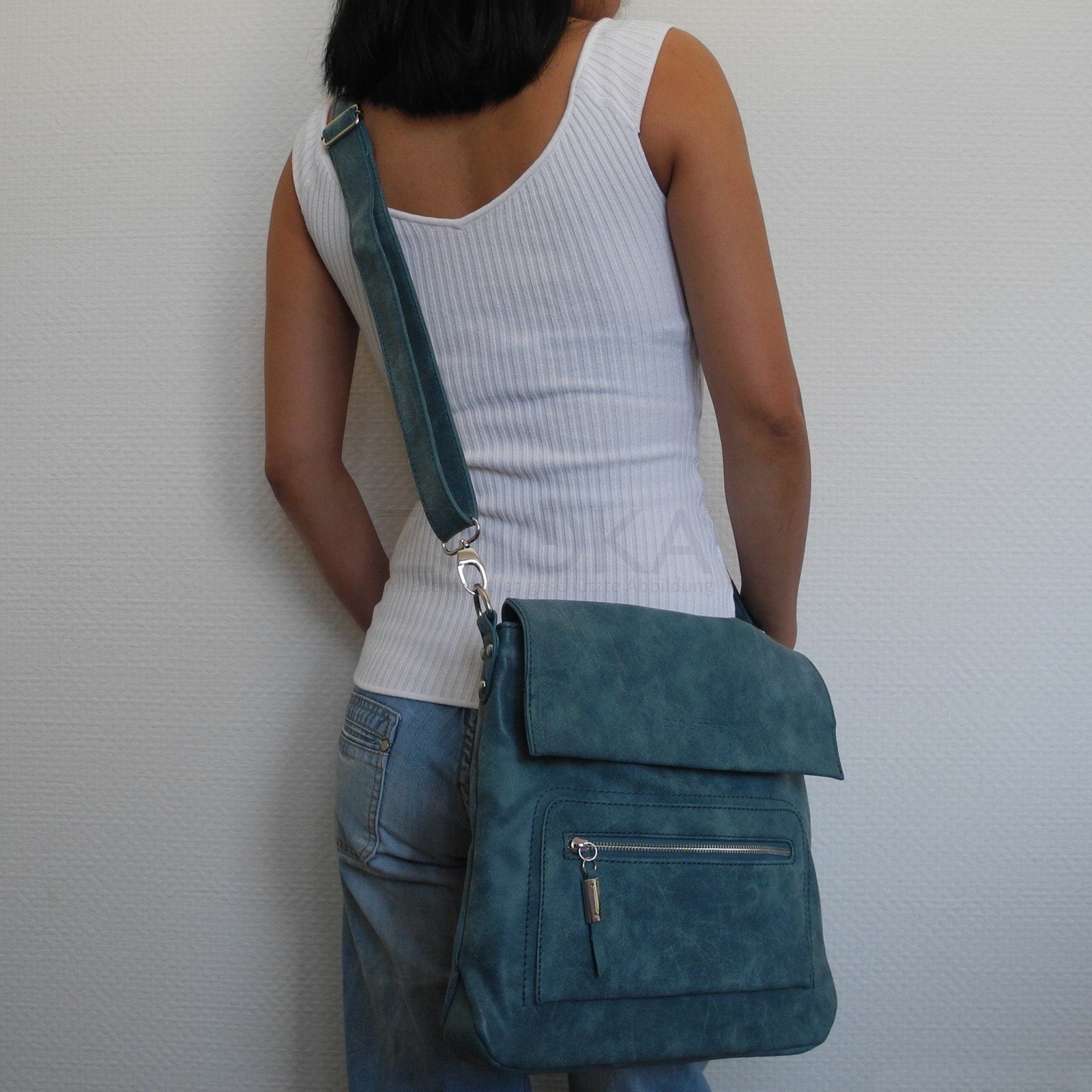 Damentasche - Handtasche STREET Auswahl BAG Bag Damen Umhängetasche Messengerbag Street Blau