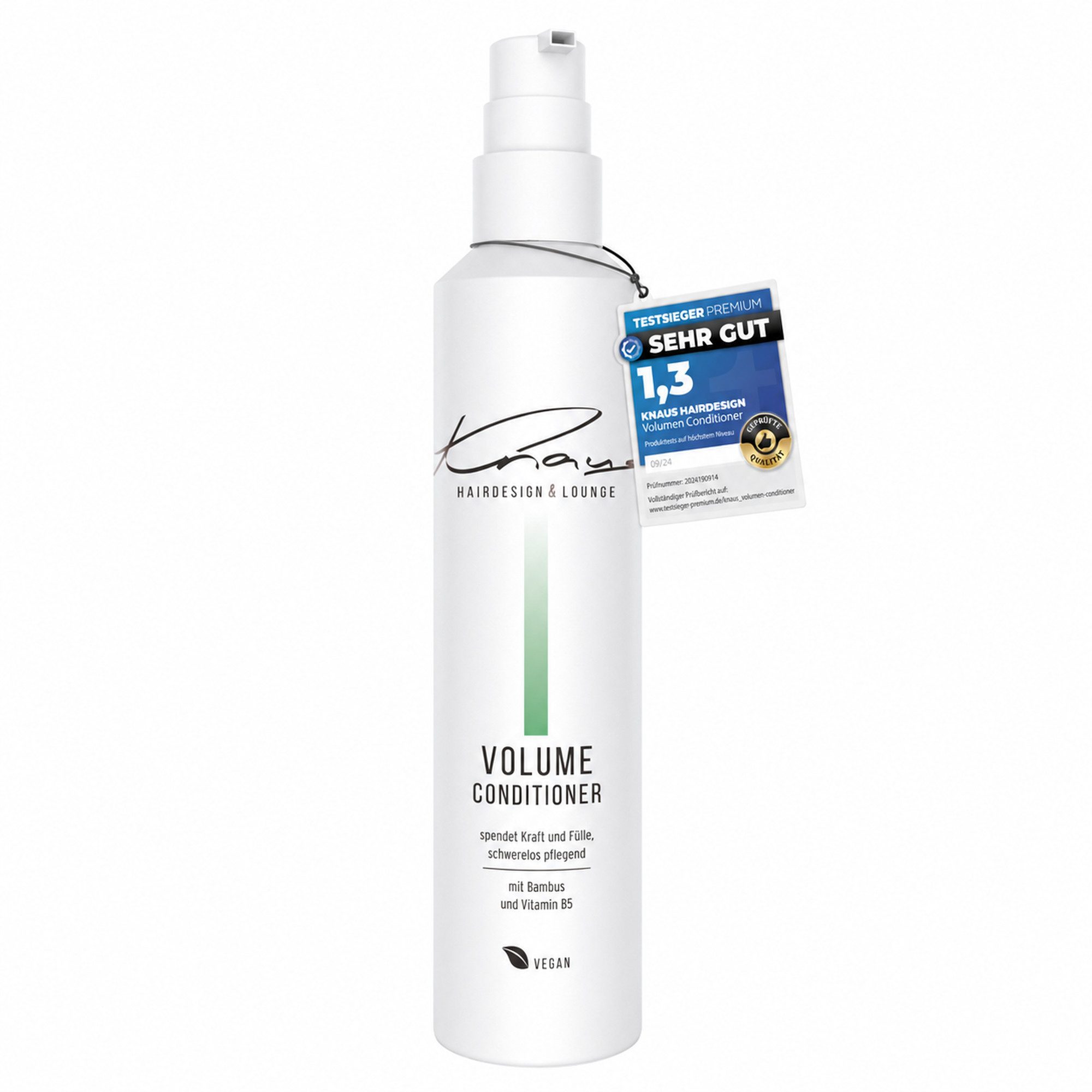 Knaus Hairdesign Haarspülung VOLUME Conditioner Fülle und Widerstandskraft für feines dünnes Haar, Mit Bambus und Vitamin B5