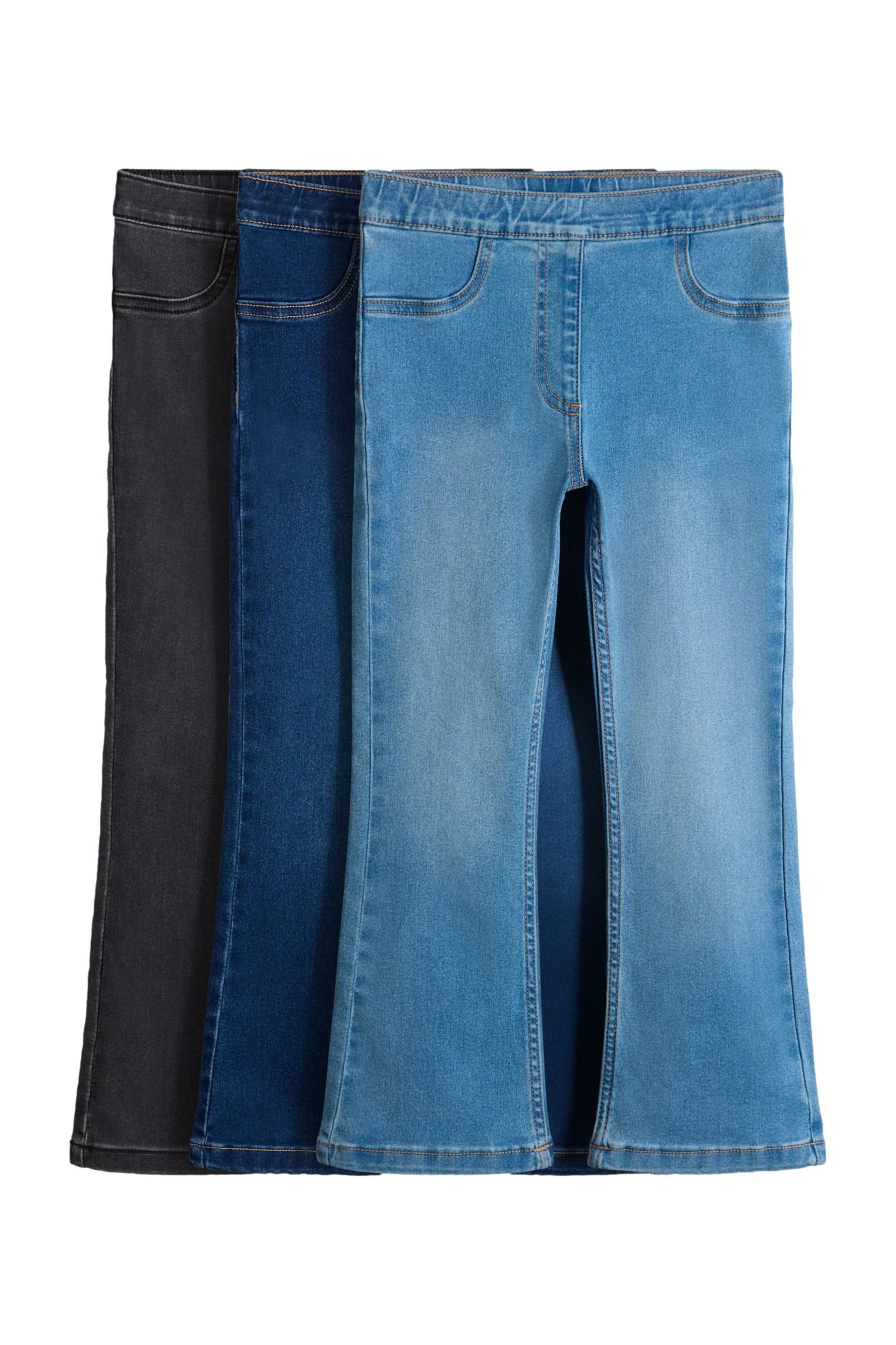 The Set Jeansjeggings The Set Ausgestellte Jersey-Jeggings, 3er-Pack (3-tlg)