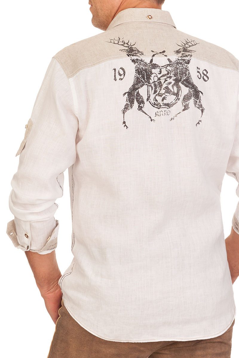 KRÜGER BUAM Trachtenhemd Trachtenhemd - LORENZ - natur