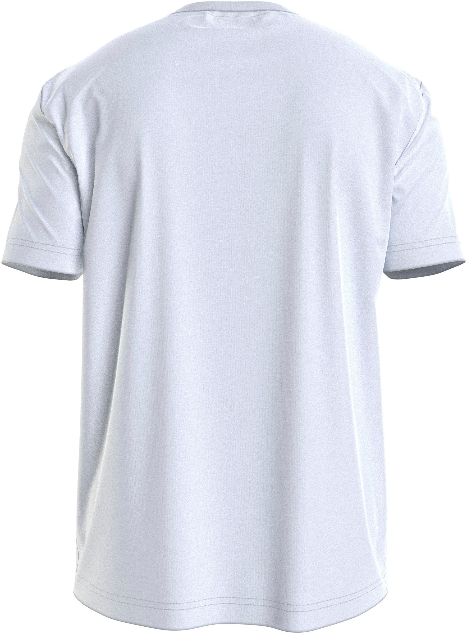 Calvin Klein T-Shirt MULTI COLOR LOGO T-SHIRT mit Markenlabel Bright White