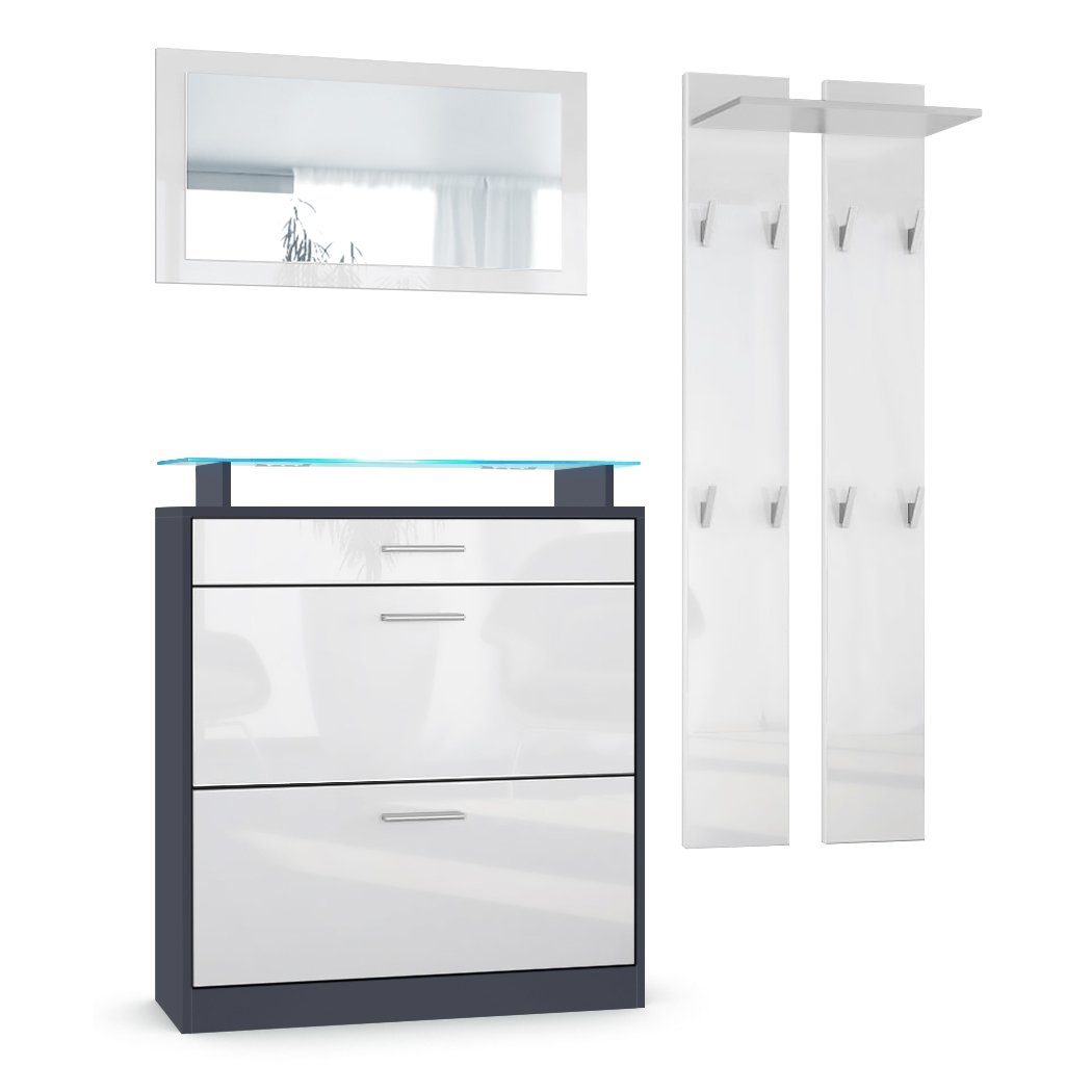Vladon Garderoben-Set Loret, (Garderobenset bestehend aus günstig online kaufen